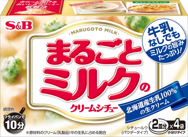 牛乳不要クリームシチュー誕生 「まるごとミルクのクリームシチュー