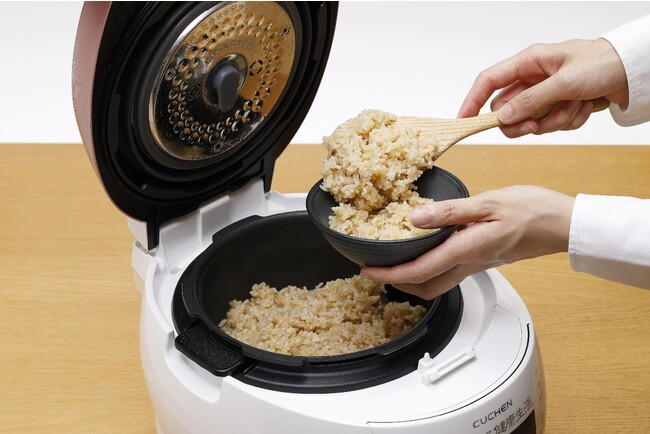 腸活を目指す方なでしこ健康生活 N0610F 発芽発酵玄米　炊飯器　美品　自動で　寝かせ玄米