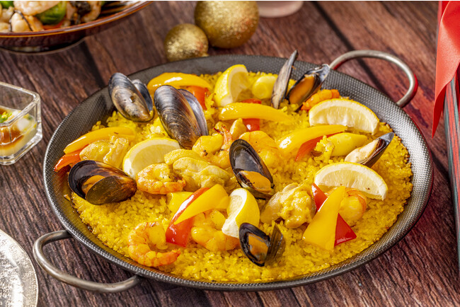 バレンシア風シーフードパエリア バレンシア風シーフードパエリア