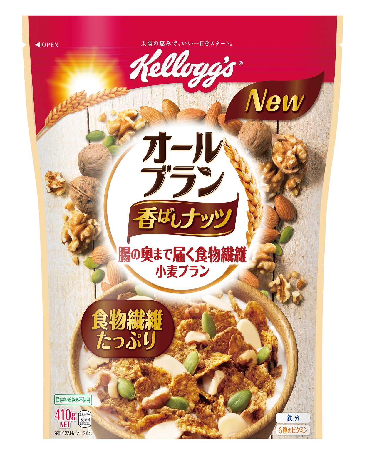 食物繊維が豊富で人気のナッツがたっぷり入った オールブラン 香ばしナッツ が新発売 日本ケロッグ合同会社のプレスリリース