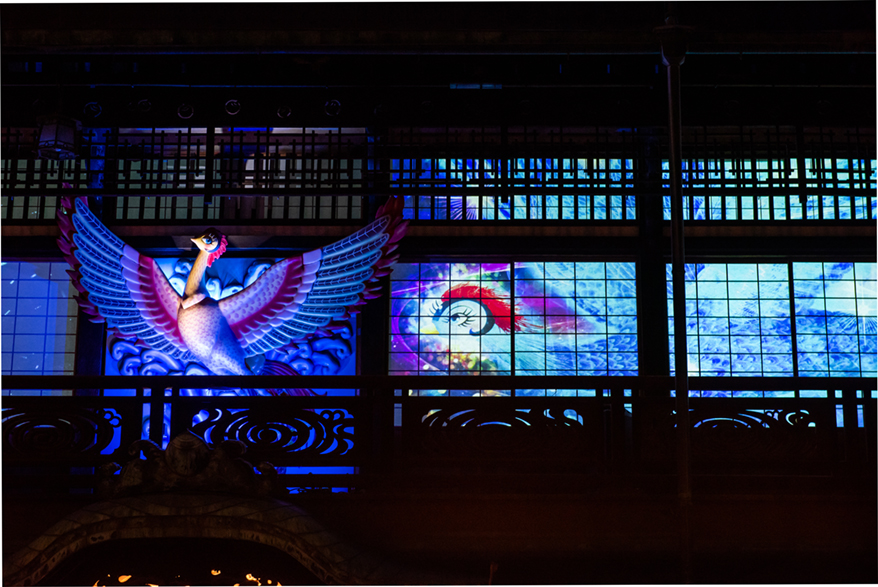 道後温泉本館に 青の火の鳥 が到来 癒し と エール のメッセージを発信中 株式会社ポニーキャニオンのプレスリリース