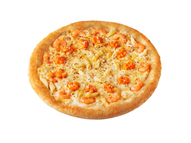 オマールソースの「えびぷりグラタンピザ」