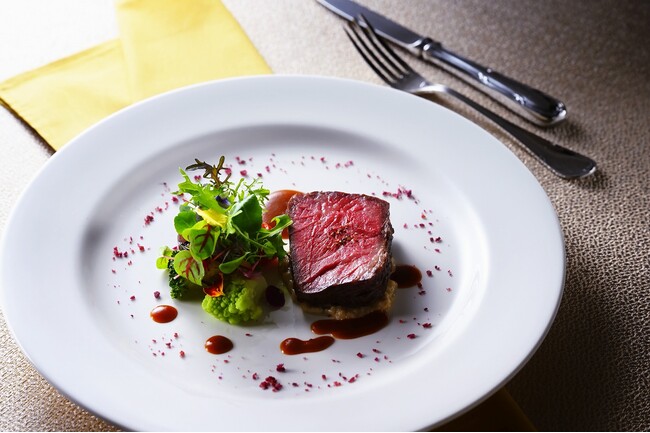 アンガス牛のグリル ポルチーニ茸のリゾットを添えて アンガス牛のグリル ポルチーニ茸のリゾットを添えて