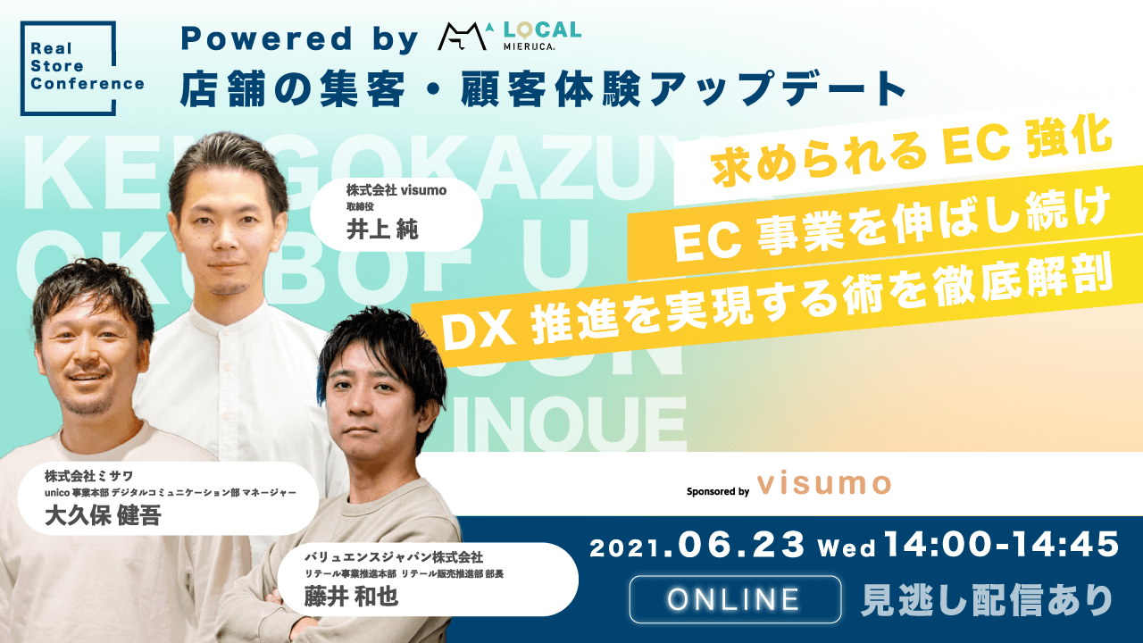 店舗集客 Ec強化するには インテリア Unico 大久保健吾氏 ブランドリユース Allu 藤井和也氏の猛者対談 求められるec強化 Ec事業を伸ばし続けdx推進を実現する術を徹底解剖 株式会社faber Companyのプレスリリース