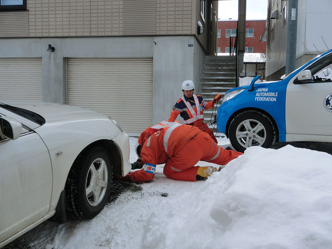 記録的大寒波の影響により 車のスリップ スタック 落輪トラブルでｊａｆ出動件数が急増 Jafのプレスリリース