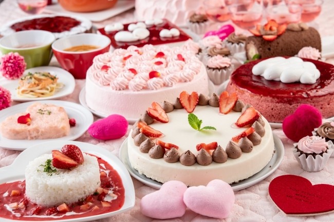 今年のバレンタインはピンク一色に スイパラに恋するpinky Valentine スイーツパラダイスのプレスリリース