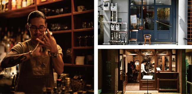 「FUGLEN」(写真左・バーテンダーの荻原 聖司)と「ホルン」(写真右上)と「1500(ミレチンクエチェント)」(写真右下) 「FUGLEN」(写真左・バーテンダーの荻原 聖司)と「ホルン」(写真右上)と「1500(ミレチンクエチェント)」(写真右下)