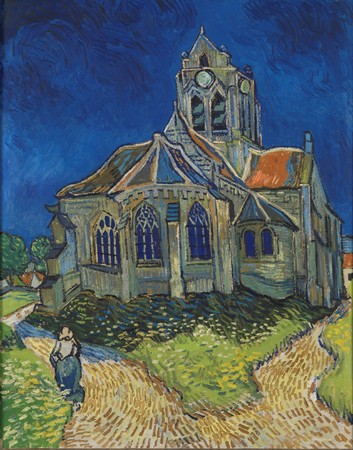 フィンセント・ファン・ゴッホ ≪オーヴェルの教会≫（再現）オルセー美術館 1890年