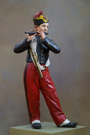 エドゥアール・マネ 《笛を吹く少年》（立体再現） オルセー美術館 1866年