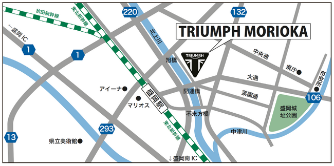 盛岡店 周辺map