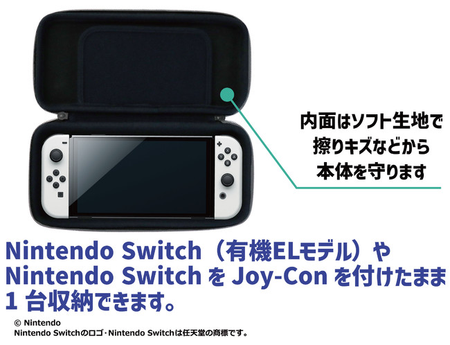 Nintendo Switch（有機ELモデル）対応のラインナップが新登場！「Nintendo Switch（有機ELモデル）専用有機EL保護フィルム・Nintendo  Switch専用EVAポーチ」｜株式会社ハピネットのプレスリリース