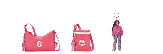 (左から)アイダ 19,800円(税込)/ アフィア 11,000円(税込)/ バービーキーハンガー 5,500円(税込)【カラー名はすべてライブリーピンク】 (左から)アイダ 19,800円(税込)/ アフィア 11,000円(税込)/ バービーキーハンガー 5,500円(税込)【カラー名はすべてライブリーピンク】