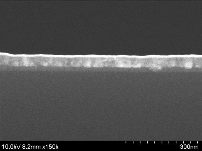 ＜TRuSTによる2段階成膜の断面SEM画像＞