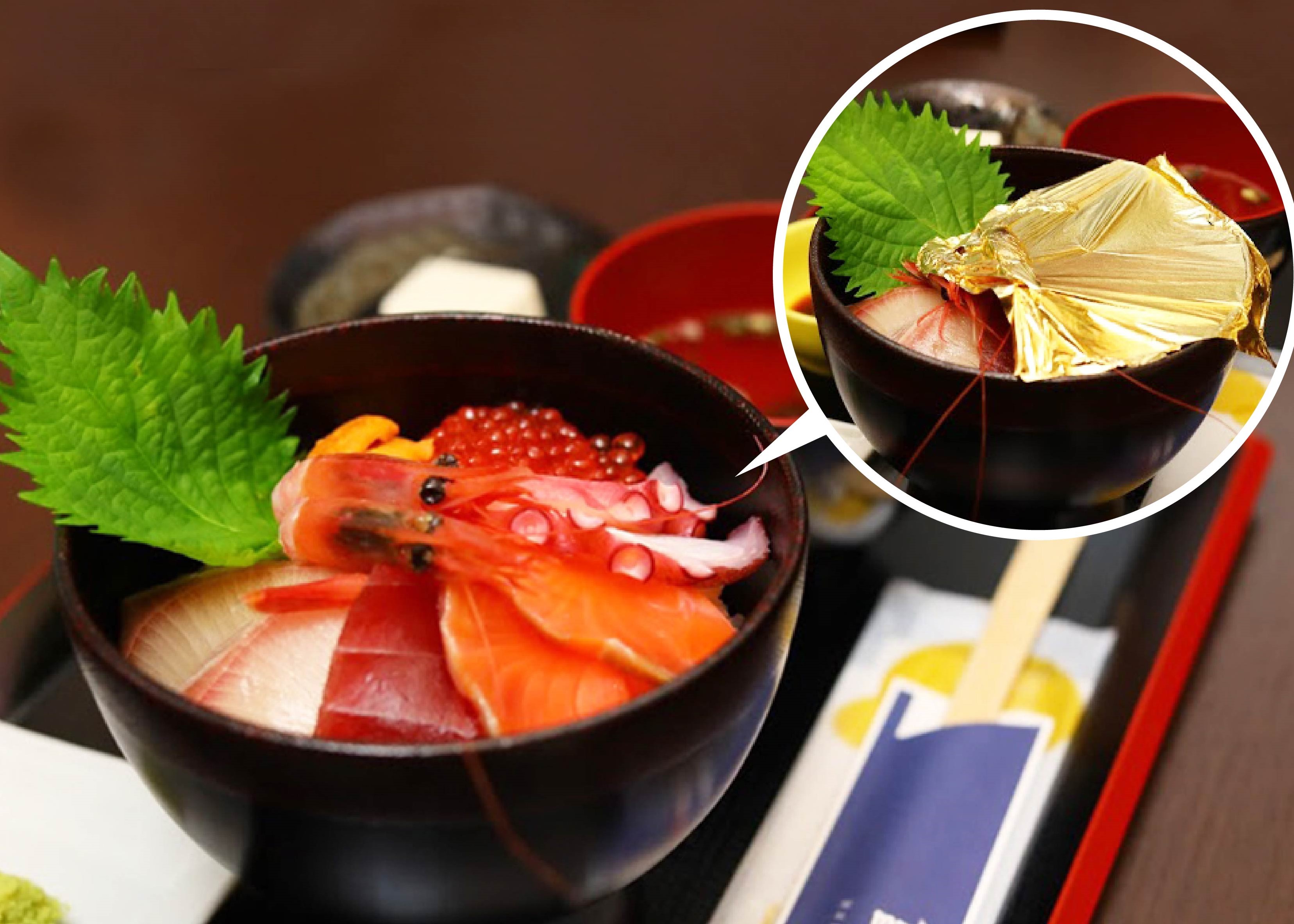キモノを着て おっきな金箔がのってる海鮮丼を Newランチつきコースはじまる 株式会社 心結のプレスリリース