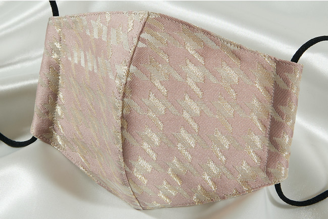 西陣織マスクChidori(pink beige)