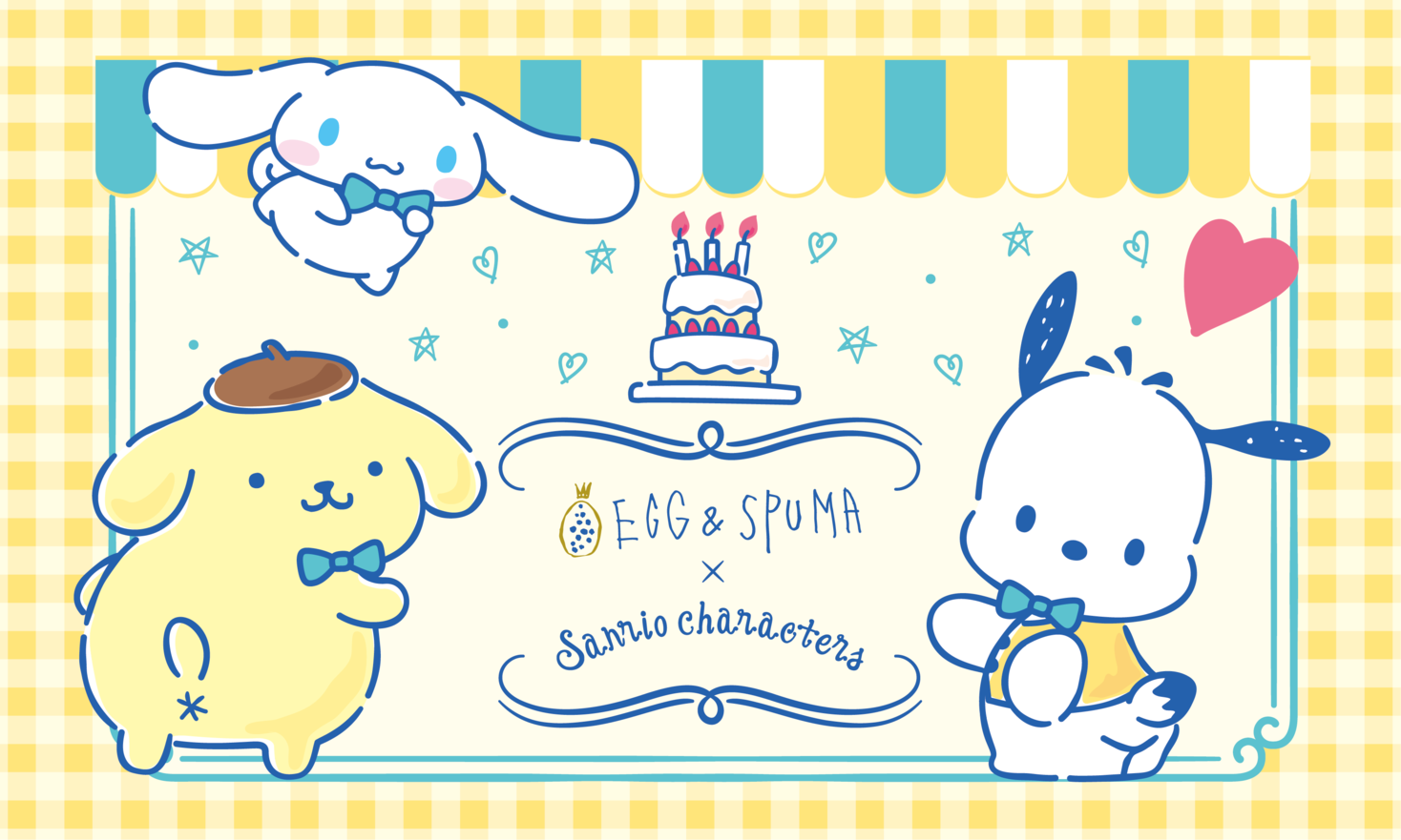 Egg Spuma Sanrio Dogキャラクターのコラボカフェ Sanrio Characters Cafe が期間限定でｏｐｅｎ ソルト コンソーシアム株式会社のプレスリリース