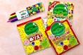 夏のおでかけにピッタリ! 子どもたちに大人気のキャラクター「スイカゲーム」と「まいぜんシスターズ」のクーピーつきぬりえセットが一部のコンビニエンスストアで発売!