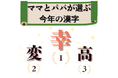 ママとパパが選ぶ「今年の漢字」と気になるニュースランキング