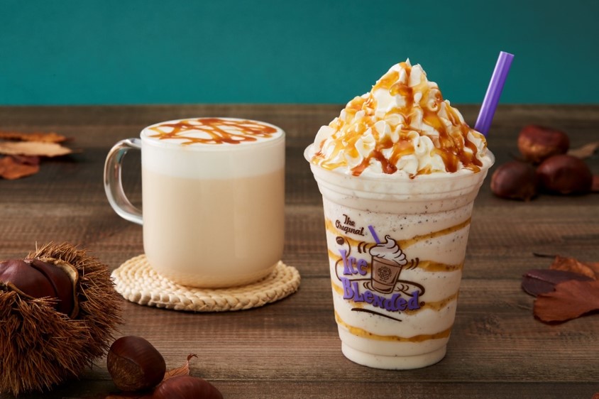 秋の味覚がほのかに香る新作ドリンク 栗の甘さと コーヒー豆の苦みが絶妙にマッチした大人の味 ロースト チェスナッツ アイスブレンディッド 株式会社ホットランドのプレスリリース