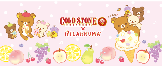 Cold Stone Creamery リラックマ コラボ 可愛い コラボレーションメニュやオリジナルグッズも 株式会社ホットランドのプレスリリース