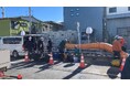 埼玉県八潮市で発生した道路陥没事故において当社の屋内点検用ドローン「IBIS2」を活用した下水管調査を実施堆積物に至る手前の地点でキャビンらしきものを確認