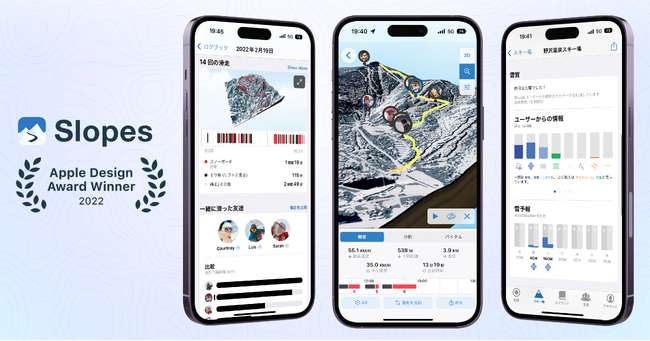 滑走記録アプリ「Slopes」とパートナーシップを締結するスキー場は世界初