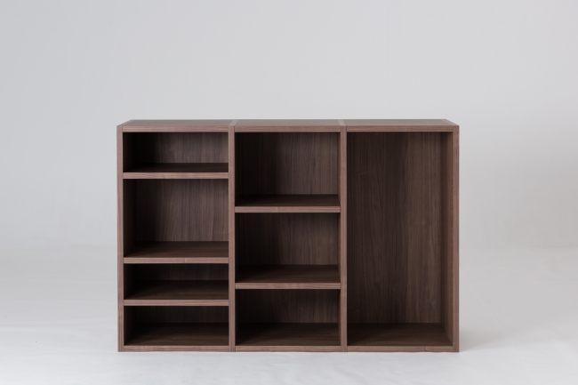 第ニ弾商品「MAIN SHELF」（写真商品 色：Chocolat Brown サイズ：高さ80cm 奥行き40cm 幅120cm）