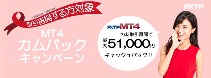 FXTF MT4カムバックキャンペーン（2020年1月）