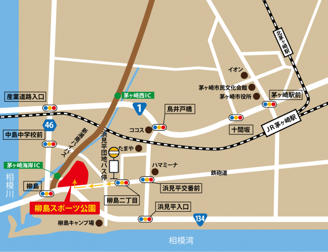 柳島スポーツ公園MAP