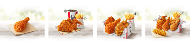 左から「辛みそにんにくチキン」「辛みそにんにくチキンセット」「食べくらべ4ピースパック」「食べくらべ6ピースパック」イメージ 左から「辛みそにんにくチキン」「辛みそにんにくチキンセット」「食べくらべ4ピースパック」「食べくらべ6ピースパック」イメージ