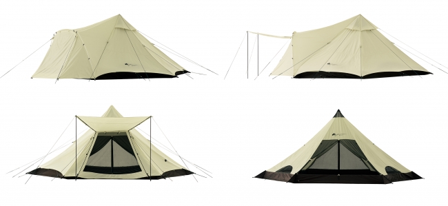 大人8人がゆったり眠れる大型ティピーテント！「グランベーシック Tepee」 新登場 | 株式会社ロゴスコーポレーションのプレスリリース