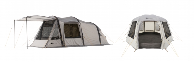 設営約8分、空気で立ち上がる次世代テント。電動ポンプでさらに簡単