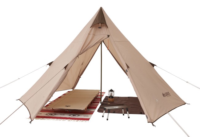 寝室とリビングスペースを確保 ソロキャンプにも最適な組立て簡単ワンポールテント Tradcanvas Tepee 2ルーム 300 新発売 株式会社ロゴスコーポレーションのプレスリリース