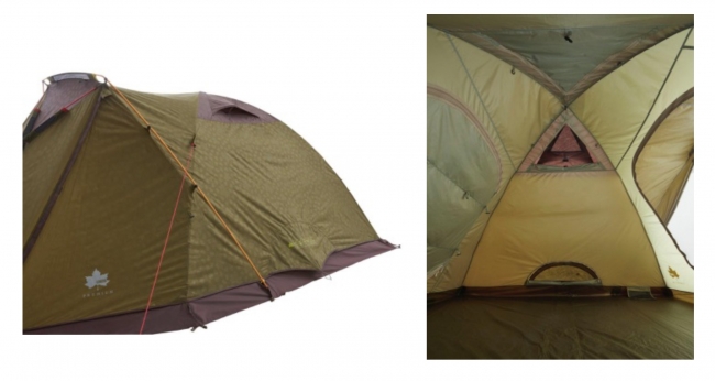 プレミアムシリーズにシンプル構造で組立てやすいシングルドームテント