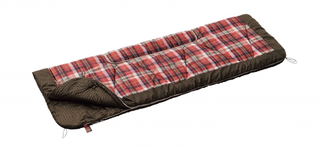適正温度6℃の寝袋。 長さ220cmのゆったりサイズ。
