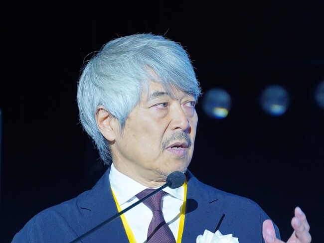 日本での新スマート物流の取組みを紹介するエアロネクスト代表取締役CEO田路圭輔