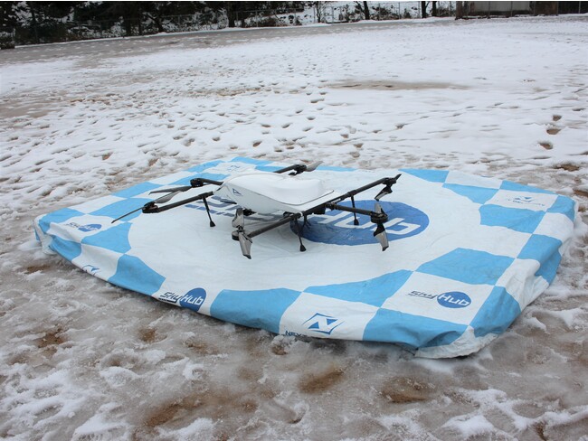 実証実験に使用された 日本発物流専用ドローン“AirTruck” 実証実験に使用された 日本発物流専用ドローン“AirTruck”