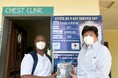 待合室での結核感染を防ぐため、アフリカ・ザンビアの病院でN95マスクを導入