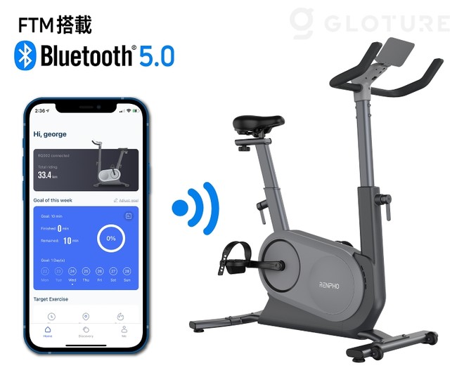 AIスマートバイク RENPHO Bluetooth接続、アプリと連動 安い専門店