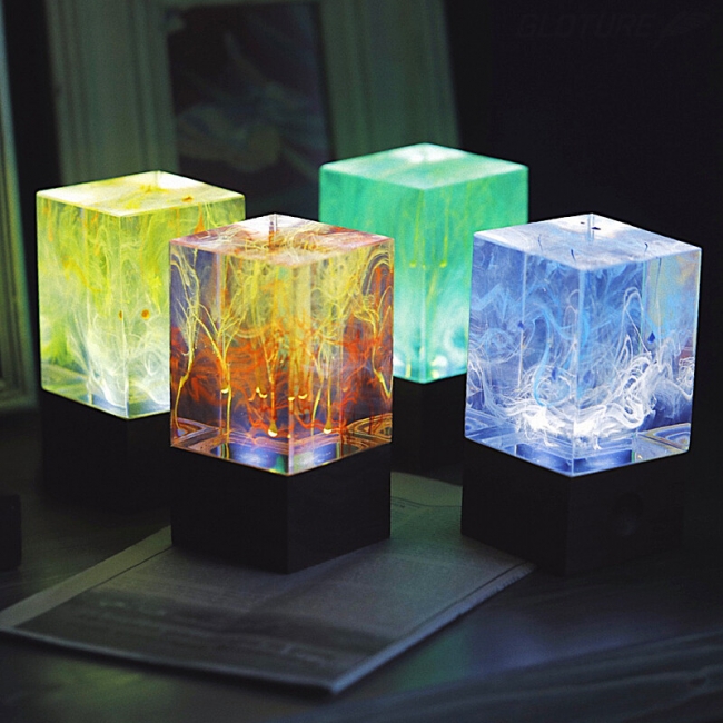 手作りならではの鮮やかな彩色がインテリアを演出 E P Light製ポータブル照明 Cube Lamp を自社ecで販売開始 Every Life