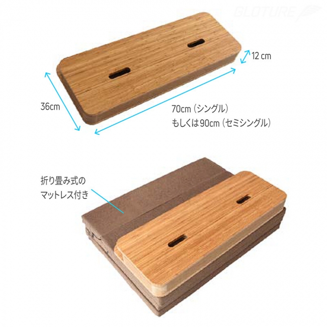 【美品】Ih paper ペーパーベッド 専用マットレス付 シングルサイズ