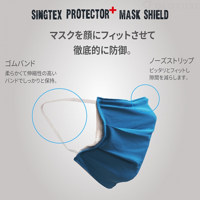 マスクカバーsingtex Protector 抗菌 防臭 速乾 洗濯可のハイテク繊維で進化 最強のマスクカバー の売り切れカラーを再入荷決定 株式会社glotureのプレスリリース