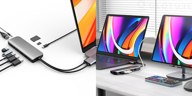 HYPER MacBook Pro ドッキングステーション HyperDrive 10-in-2 USB Cドック デュアルモニター HDMI  4K@60Hz