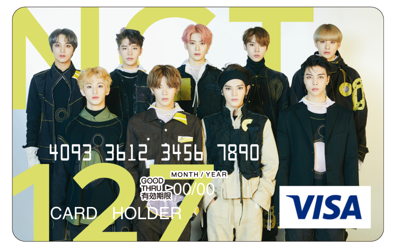 ついに登場！SMTOWN VISA PREPAID からNCT 127カードが発売！！発売