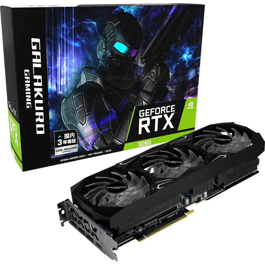 ゲーマーのためのPCパーツブランド「GALAKURO GAMING」から、GeForce RTX3090、RTX