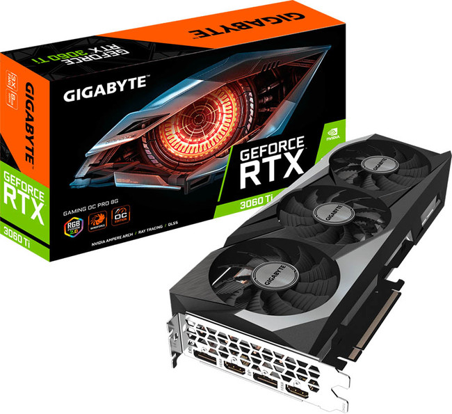 GIGABYTE製 NVIDIA GeForce RTX 3060 Ti 搭載のグラフィックボード