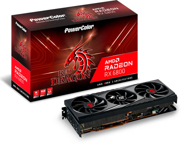 PowerColor製 Radeon RX 6800 搭載 グラフィックボード 発売