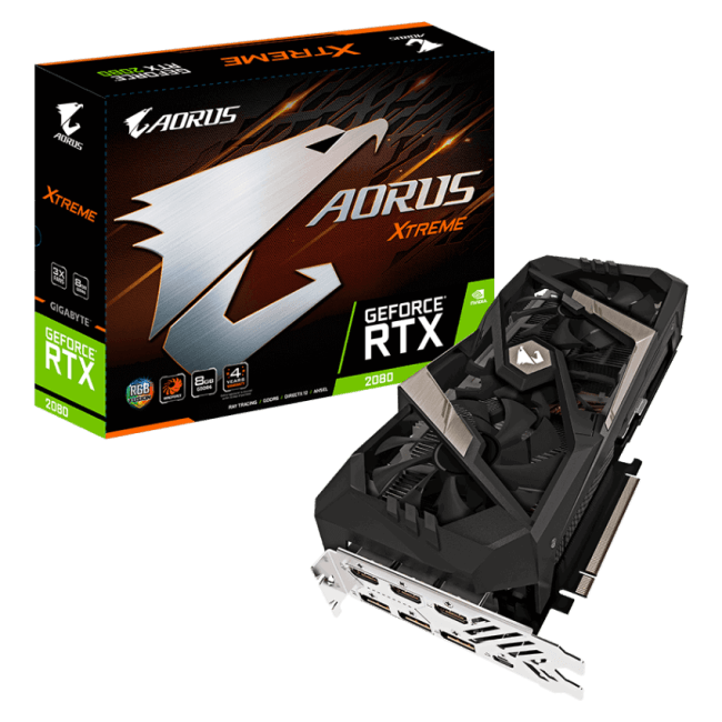 GIGABYTE社製 NVIDIA GeForce RTX 2080 搭載グラフィックボード AORUS