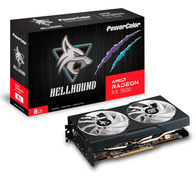 Radeon RX 7600、アイスブルーに輝く2連ファン搭載グラフィックボード