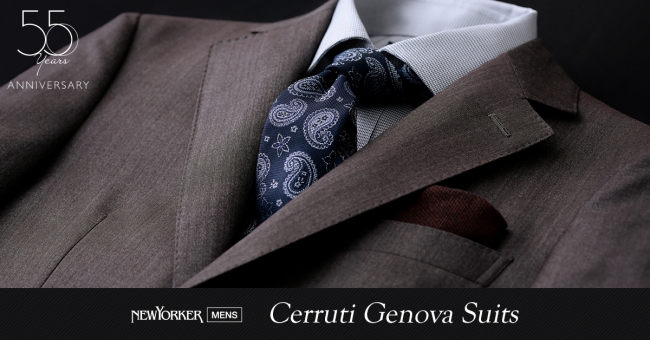 ニューヨーカー メンズ「Cerruti Genova Suits」を紹介する特集 